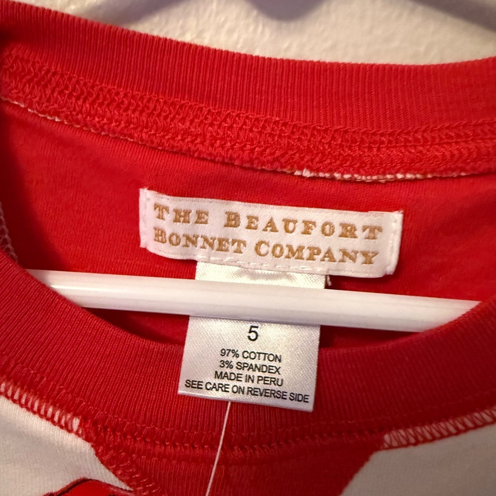 The Beaufort Bonnet Company Red and White Santa Crewneck - Picture 5 of 5